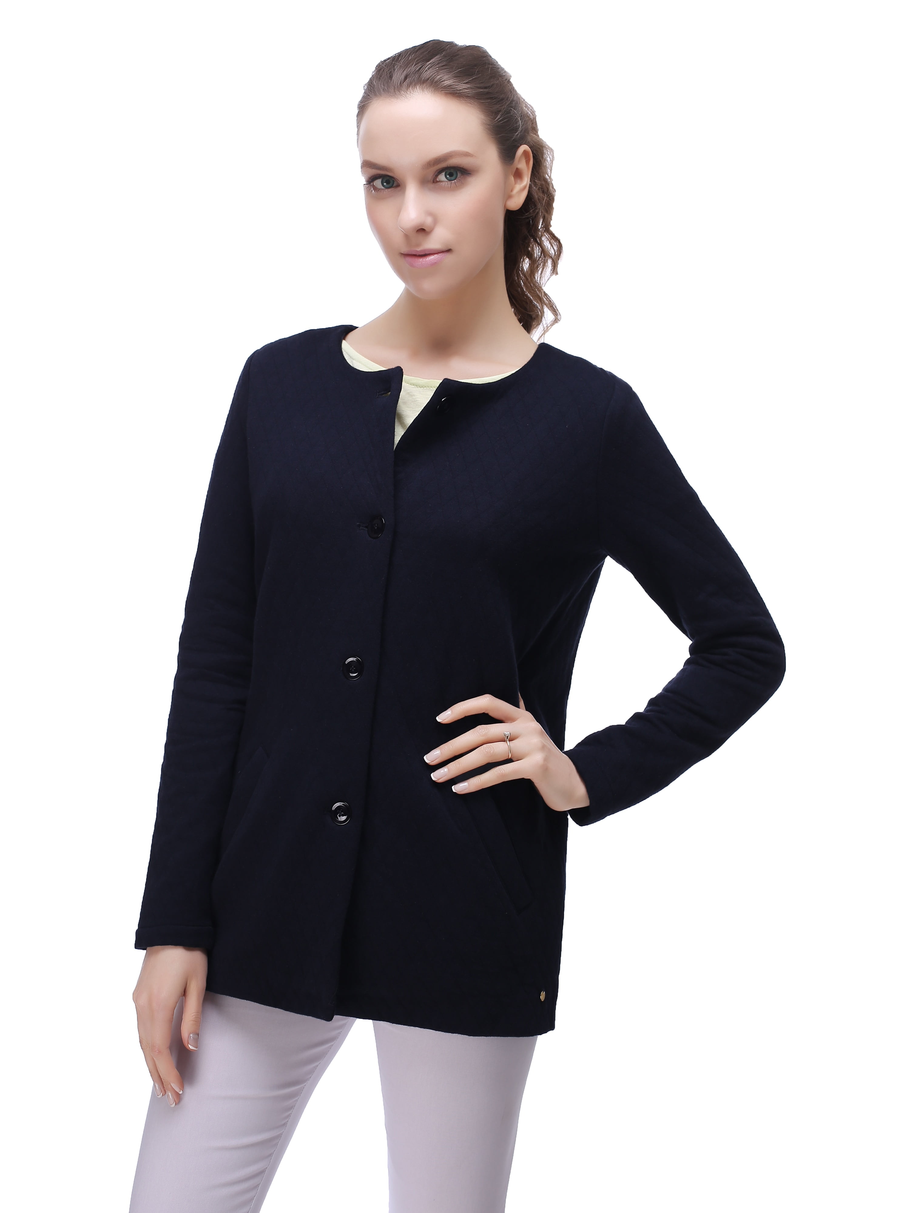 Iridescent Shimmer Quilted Jacket (Style# 7830) - Walmart.com
