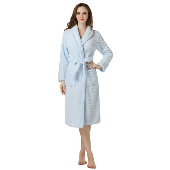 Richie House Women's Warm Fleece Bathrobe Robe RHW2317