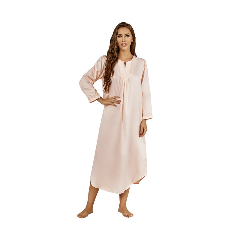 Richie House Womens Dusters Housecoats Button Long Nightgown