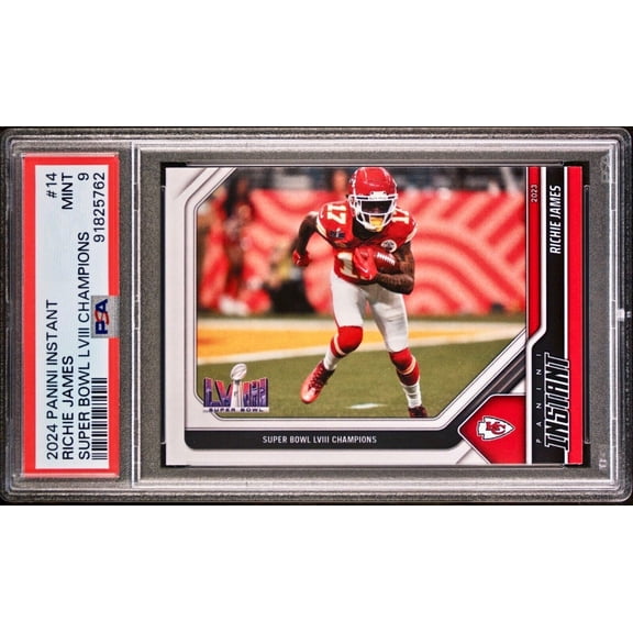 Richie James 2023 Panini NFL Superbowl Champions #14 Card PSA 9 Mint