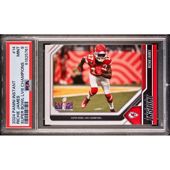 Richie James 2023 Panini NFL Superbowl Champions #14 Card PSA 9 Mint