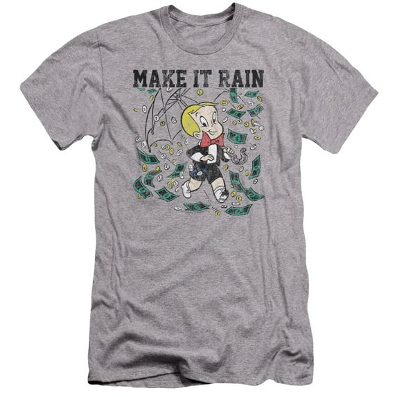 Richie Rich/Make It Rain HBO S/S Adult 30/1 T-Shirt Athletic Heather