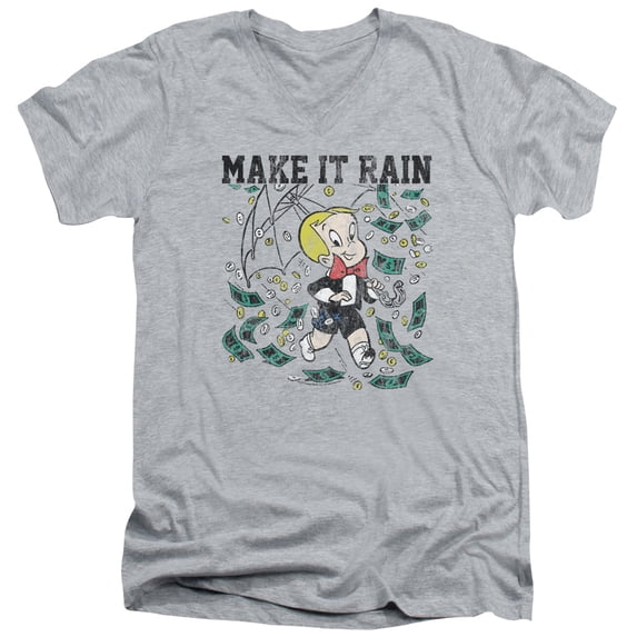 Richie Rich - Make It Rain - Slim Fit V Neck Shirt - XX-Large
