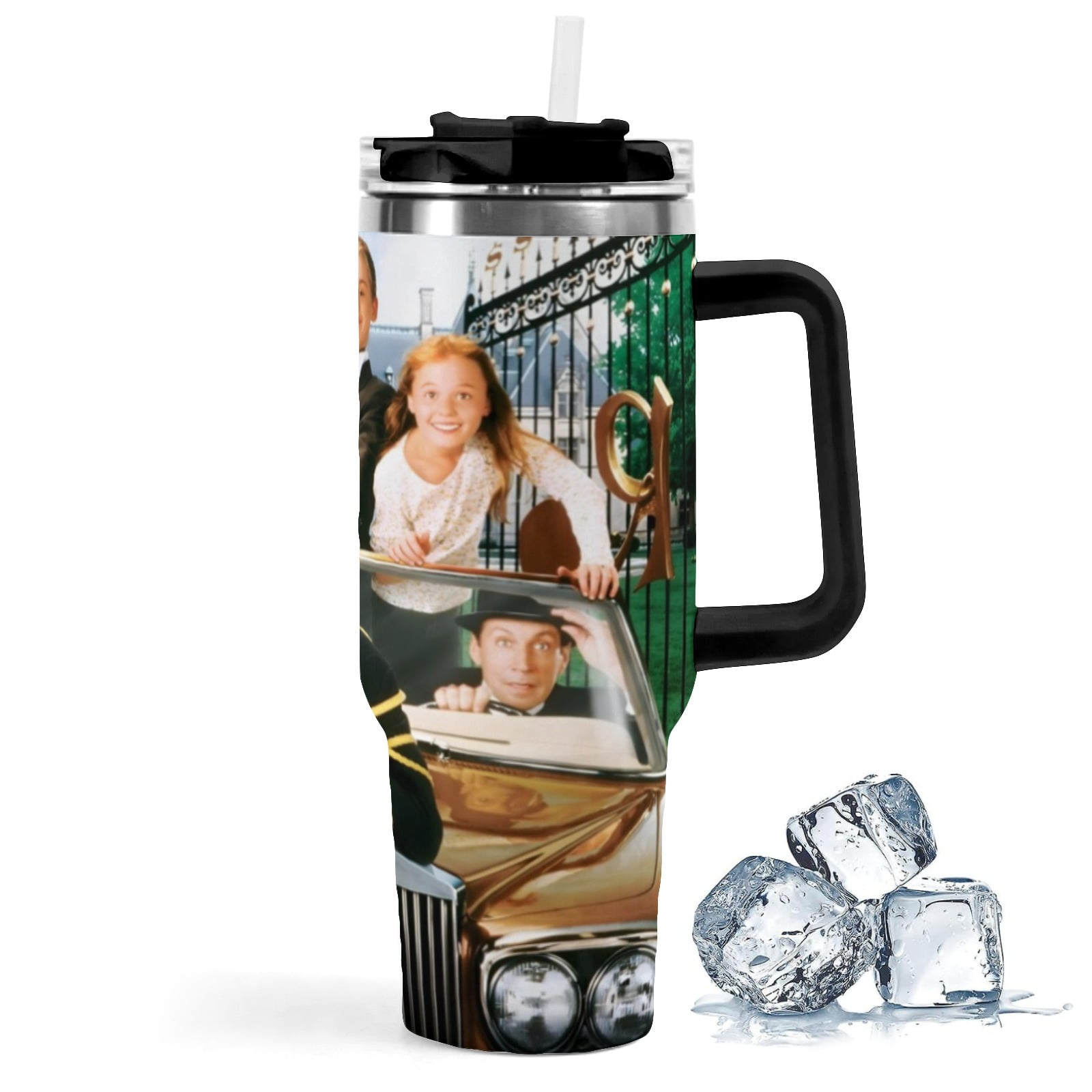 Richie Rich-theme Insulated Stainless Steel Tumbler with Handle Gifts ...