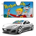 thumbnail image 1 of Richie Rich-theme Windshield Sun Shade Front Protector Folding Car Sun Visor Blocks Uv Rays Keeps Your Vehicle Cool56in*30in(140cm*76cm), 1 of 6