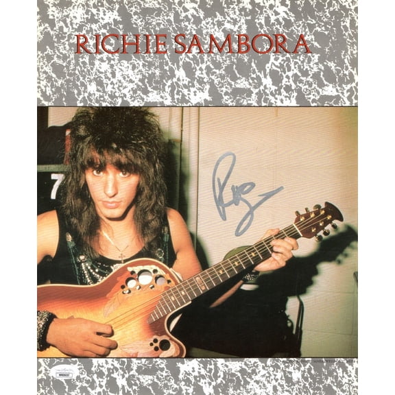 Richie Sambora Signed Autographed 11X14 Photo Bon Jovi w/Guitar JSA MM09057