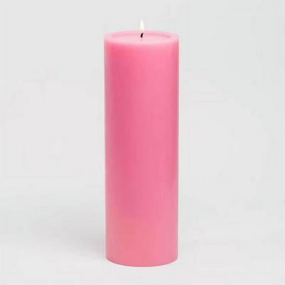 Richland 4" x 12" Pink Pillar Candle