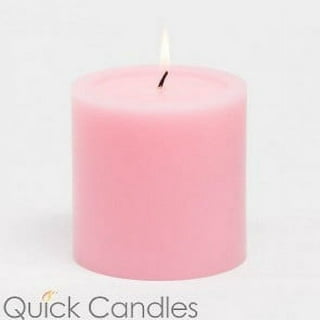 Richland 4 x 9 Pink Pillar Candle - Quick Candles