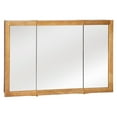 thumbnail image 1 of Design House 48" Wood Mirrored Wall Mount Bathroom Medicine Cabinet, Nutmeg Oak, 1 of 10