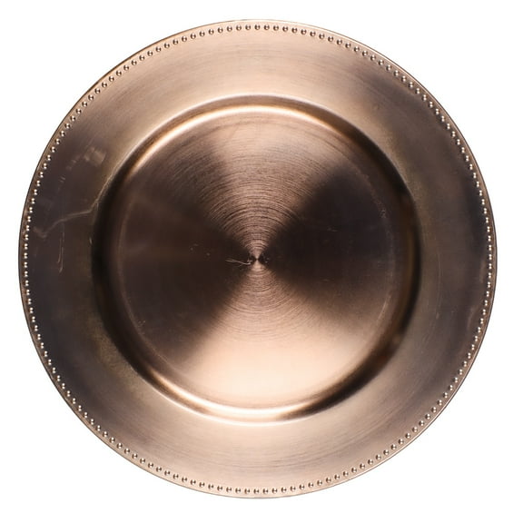 Richland Beaded Charger Plate 13" Rose Gold Set of 48