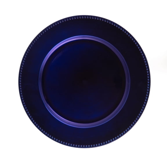 Richland Beaded Charger Plate 13" Royal Blue Set of 48