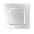 thumbnail image 1 of Richland Charger Plates 13" Square Beaded Silver Set of 48, 1 of 2