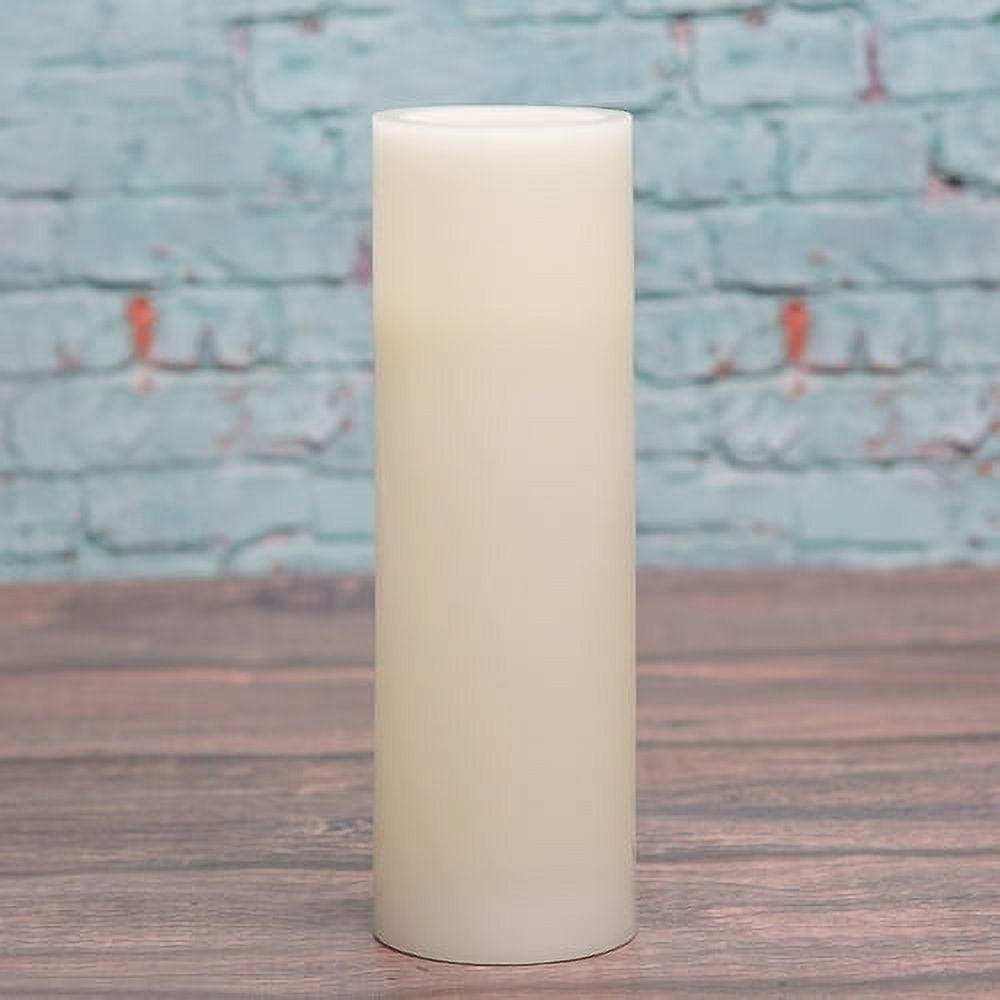 Richland Flameless LED Pillar Candle 3"x9" Ivory Set of 6
