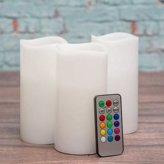  Rainbow Tie Dye Dharma Dye Iridescent Batik Flameless Candles  Electronic Candle Lights with Remote Timer Battery Operated LED Pillar  Candles Simulate Real Wax Decorative Props Dimmable Set of 2 : Tools