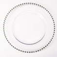 thumbnail image 1 of Richland Glass Charger Plate Silver Beaded 13" Set of 12, 1 of 2