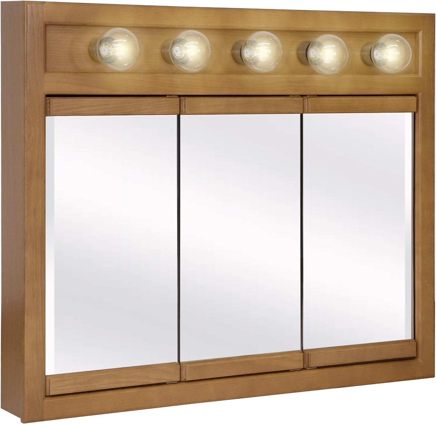 Richland Medicine 5Light Solid Wood Frame Bathroom With