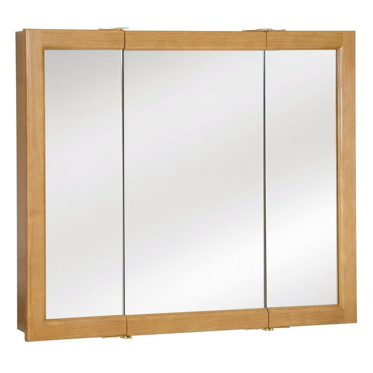 36 Inch Richland Bathroom Medicine Cabinet Wall Mounted Mirror Oak Design House 530576 NOK Walmart