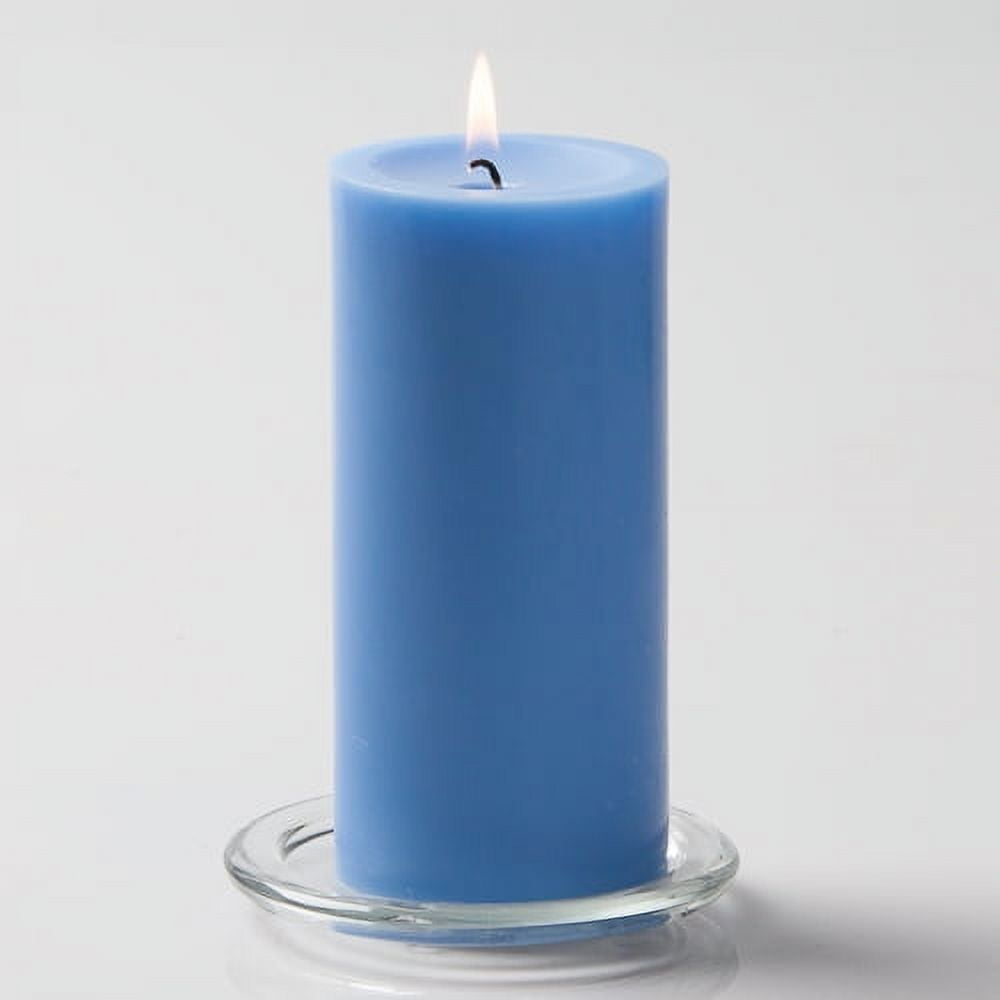 Richland Pillar Candle 3" x 6" Light Blue