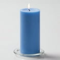 Richland Pillar Candle 3" x 6" Light Blue