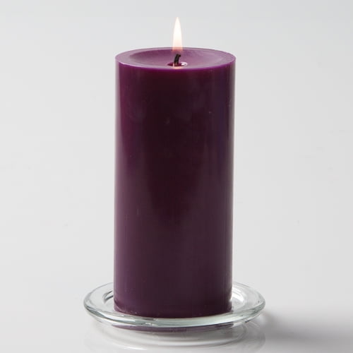 Richland Pillar Candle 3" x 6" Purple