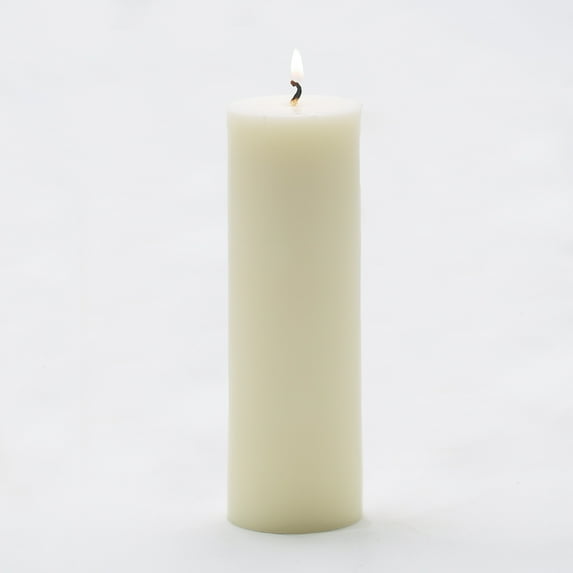 Richland Pillar Candles Light Ivory 2" x 6" Set of 20