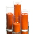 thumbnail image 1 of Richland Pillar Orange Candles & Eastland Cylinder Holders Set of 4, 1 of 1