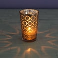 thumbnail image 1 of Richland Rose Gold Hexagonal Glass Holders-Large Set of 6, 1 of 2