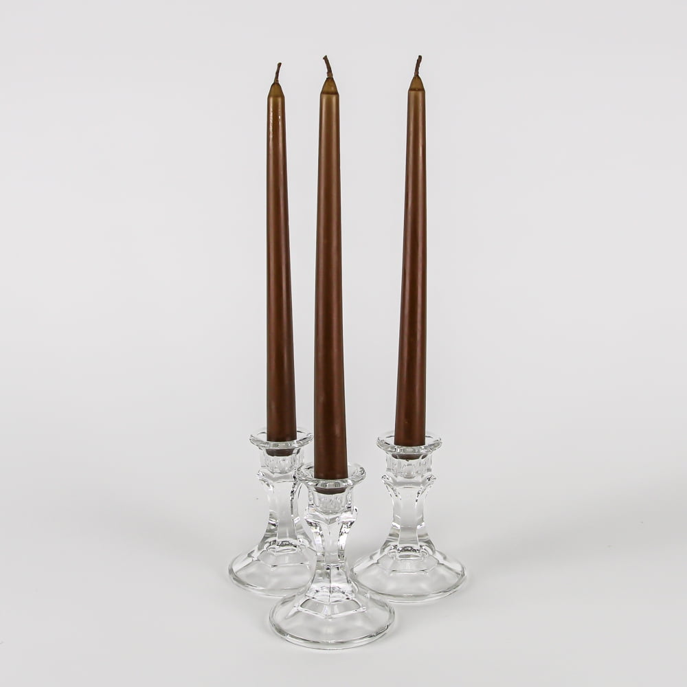 Richland Taper Candles 10" Brown Set of 50