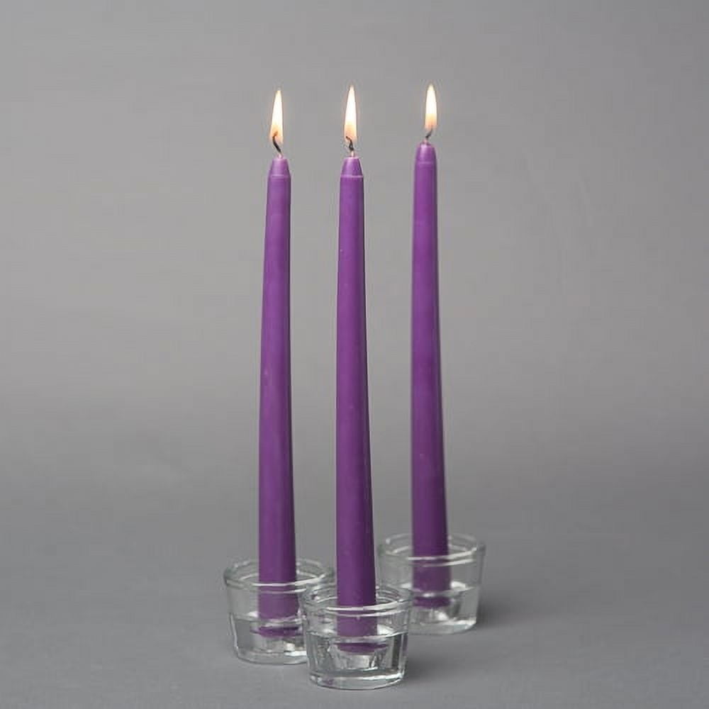 Richland Taper Candles 10" Purple Set of 10