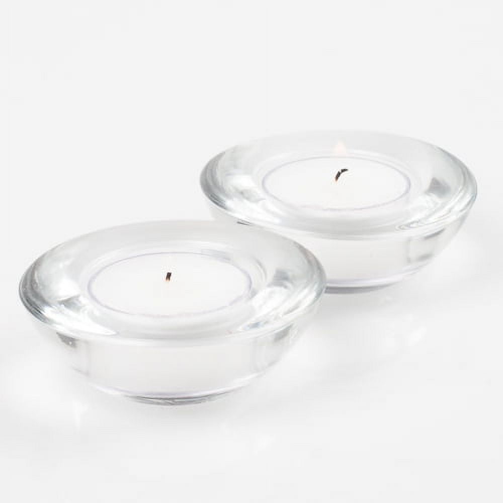 Richland Tealight Candles & Eastland Tealight Clear Chunky Holders Set