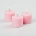 thumbnail image 1 of Richland Votive Candles & Eastland Clear Petite Hurricane Votive Holders Pink Unscented Set of 12, 1 of 1