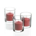 thumbnail image 1 of Richland Votive Candles Red Apple Cinnamon Scented & Eastland Clear Votive Holders Set of 72, 1 of 3