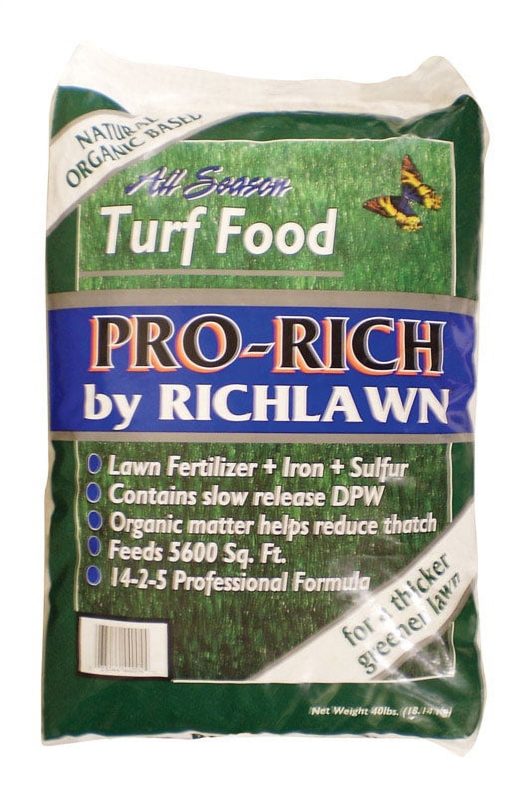 Richlawn All Grasses Natural Fertilizer, 40 lb with Dehydrated Poultry Waste