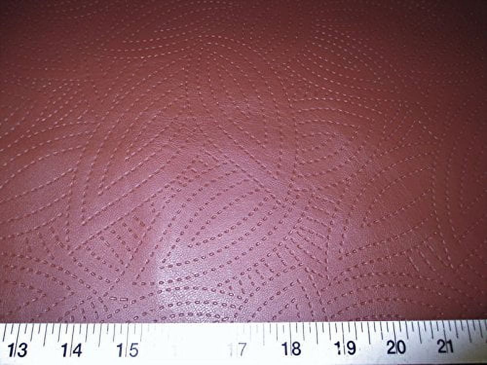 Richloom 10 Yard Lot Fabric Tough Faux Leather Pleather Vinyl Kensington Chilli SS4