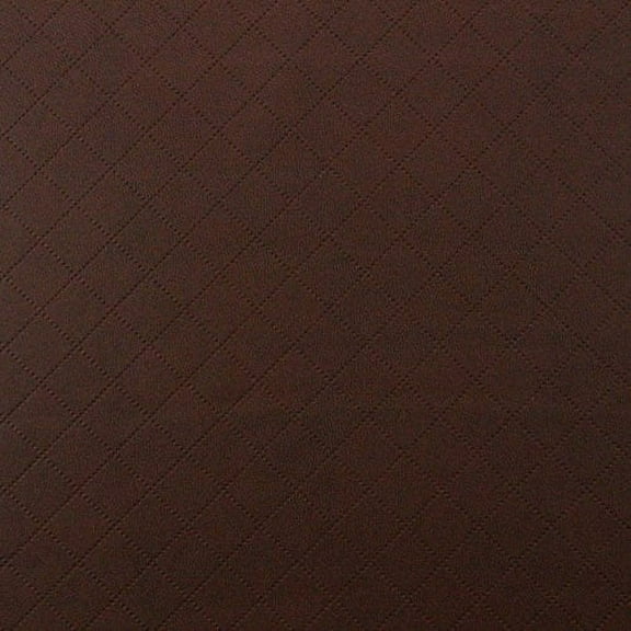 Richloom Fabric Tough Faux Leather Pleather Vinyl Gorman Saddle Diamond SS30