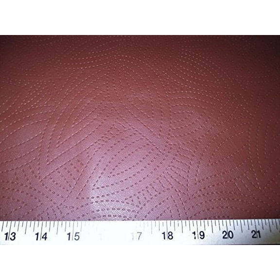 Richloom Fabric Tough Faux Leather Pleather Vinyl Kensington Chilli SS4
