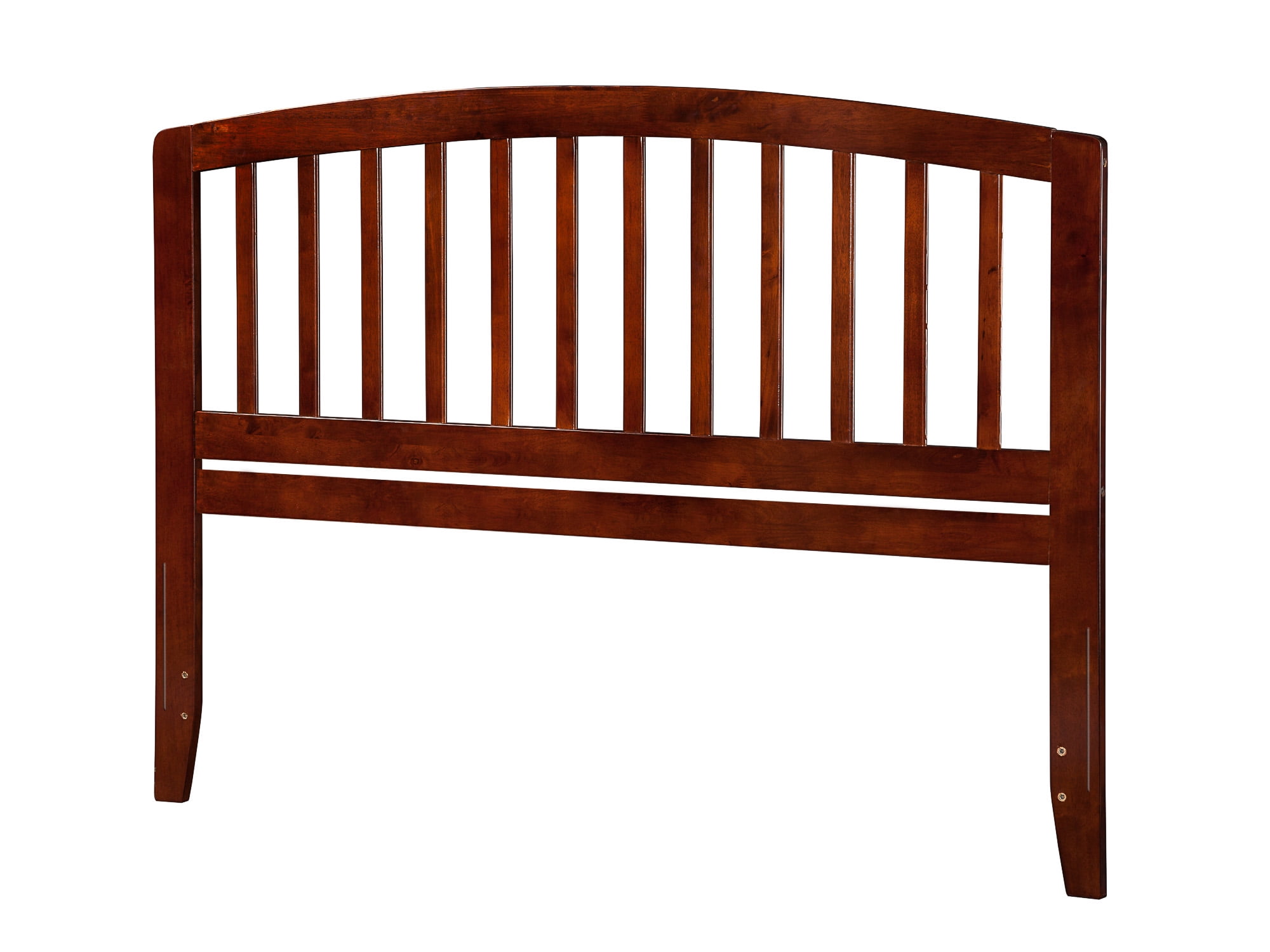 Richmond Queen Walnut Wood Headboard with Mission Slats