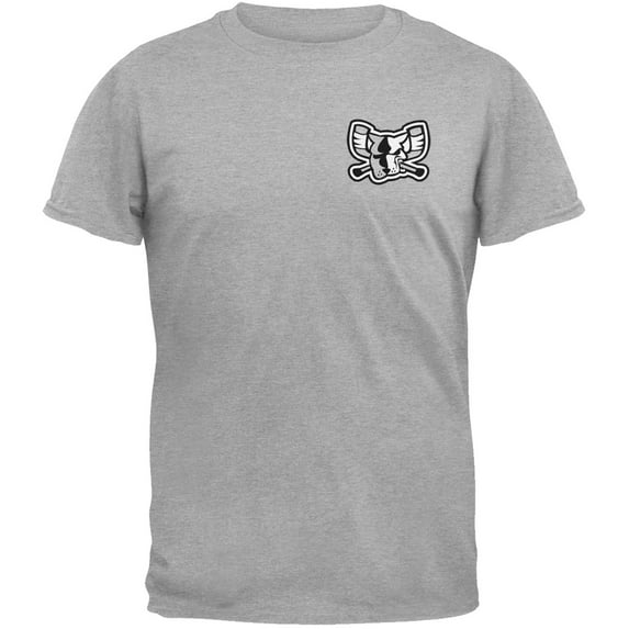 Richmond Riverdogs - Crest Print Mono Mad Dog Grey T-Shirt - Small