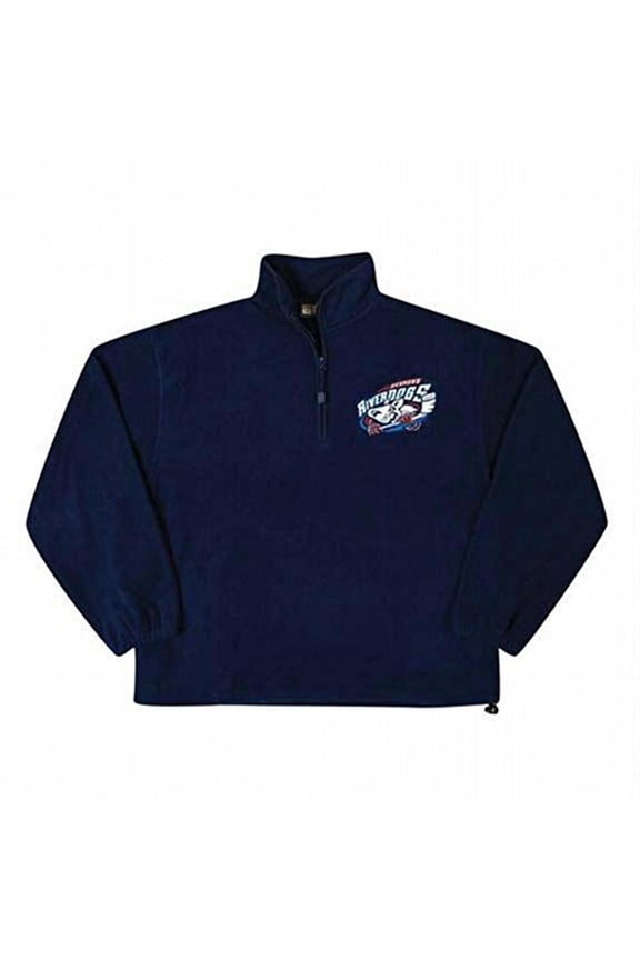 - Logo Fleece Navy Pullover - Small