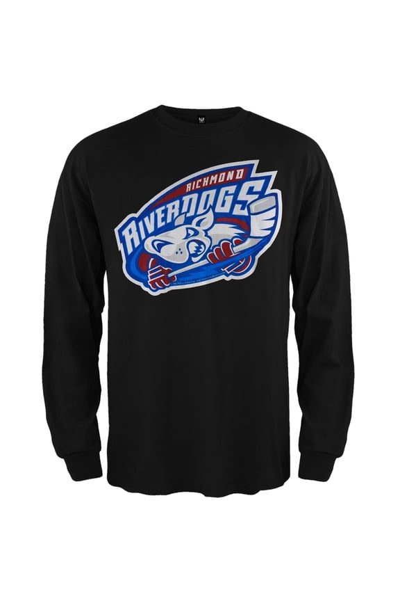 - Logo Long Sleeve Black T-Shirt - Small