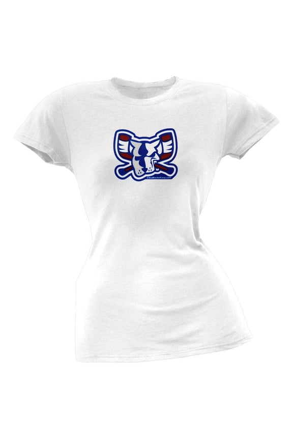 - Mad Dog Juniors Babydoll White T-Shirt - Large