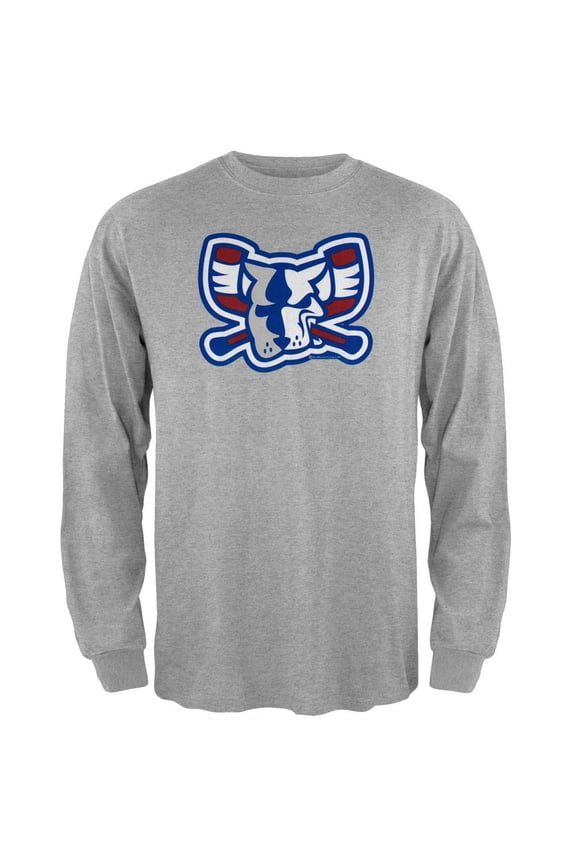 - Mad Dog Long Sleeve Grey T-Shirt - Medium