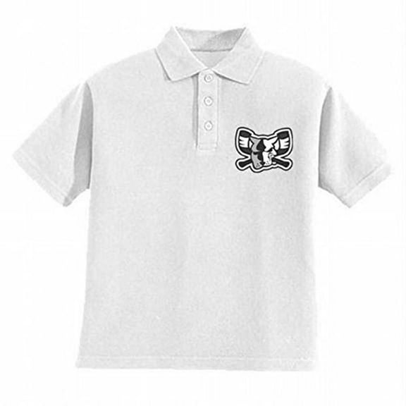 Richmond Riverdogs - Mono Mad Dog White Adult Polo T-Shirt - X-Large