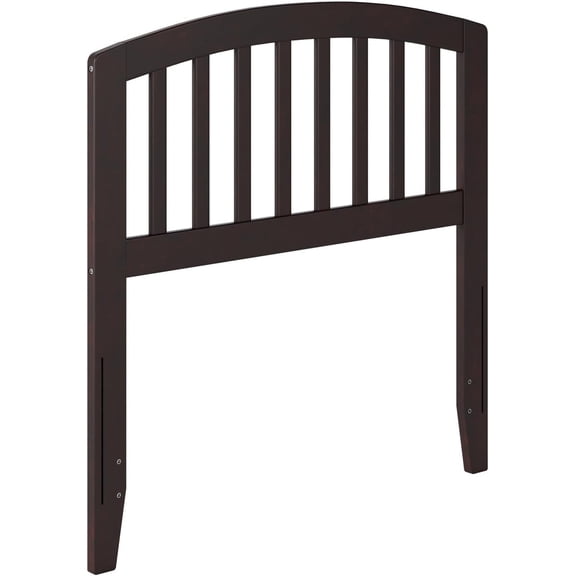 Richmond Slatted Twin Solid Wood Headboard, Espresso