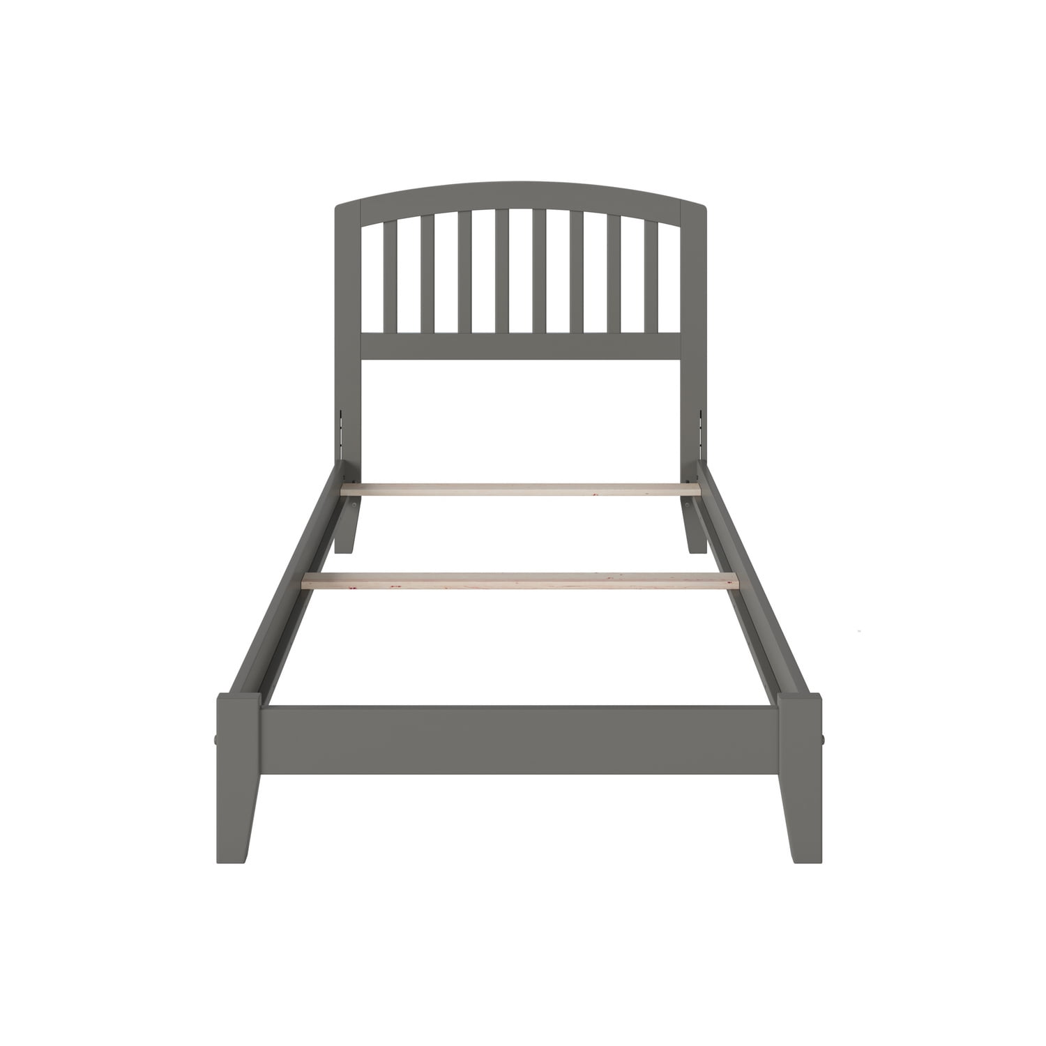 Richmond Twin XL Gray Wood Mission Bed Frame with Slats