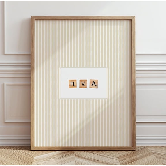 Richmond Virginia Area Code Game Piece Wall Decor Unframed Paper Print