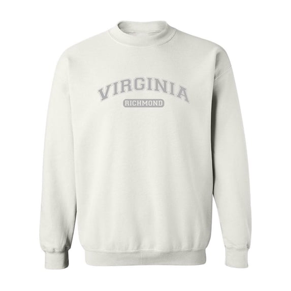 Richmond, Virginia Text Men Sweatshirt, Male 4X-Large