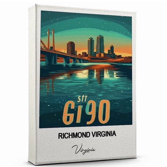 Richmond Virginia Travel Canvas Art Stunning Travel Wall Print Virginia Canvas Inspired Artwork to Elevate Your Living Room or Office Ready to Hang