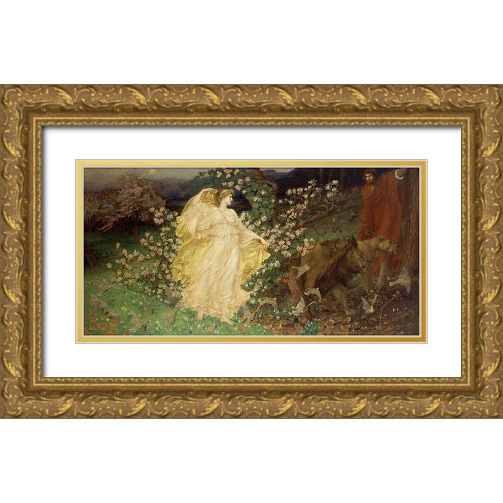 Cadre Venus And Anchises Par William Blake Richmond | Impression Giclée 8 Couleurs | Cadre Bois Vieilli | Format A3 | Déco Mythologique