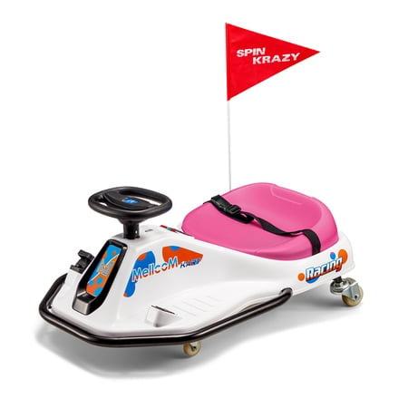 Richryce 12V Go Kart for Kids,Electric Ride On Toy with 2 Speeds, Sound System, LED Light & Racing Flag for Ages 4 and Older,Pink